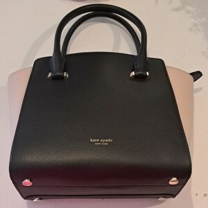 Kate Spade Black and Cream Satchel Bag